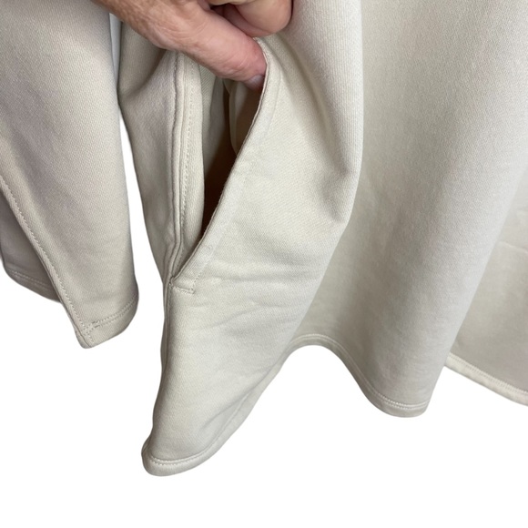 NWT J. Crew University Terry Long Half Zip Tunic Natural Small - Picture 5 of 10